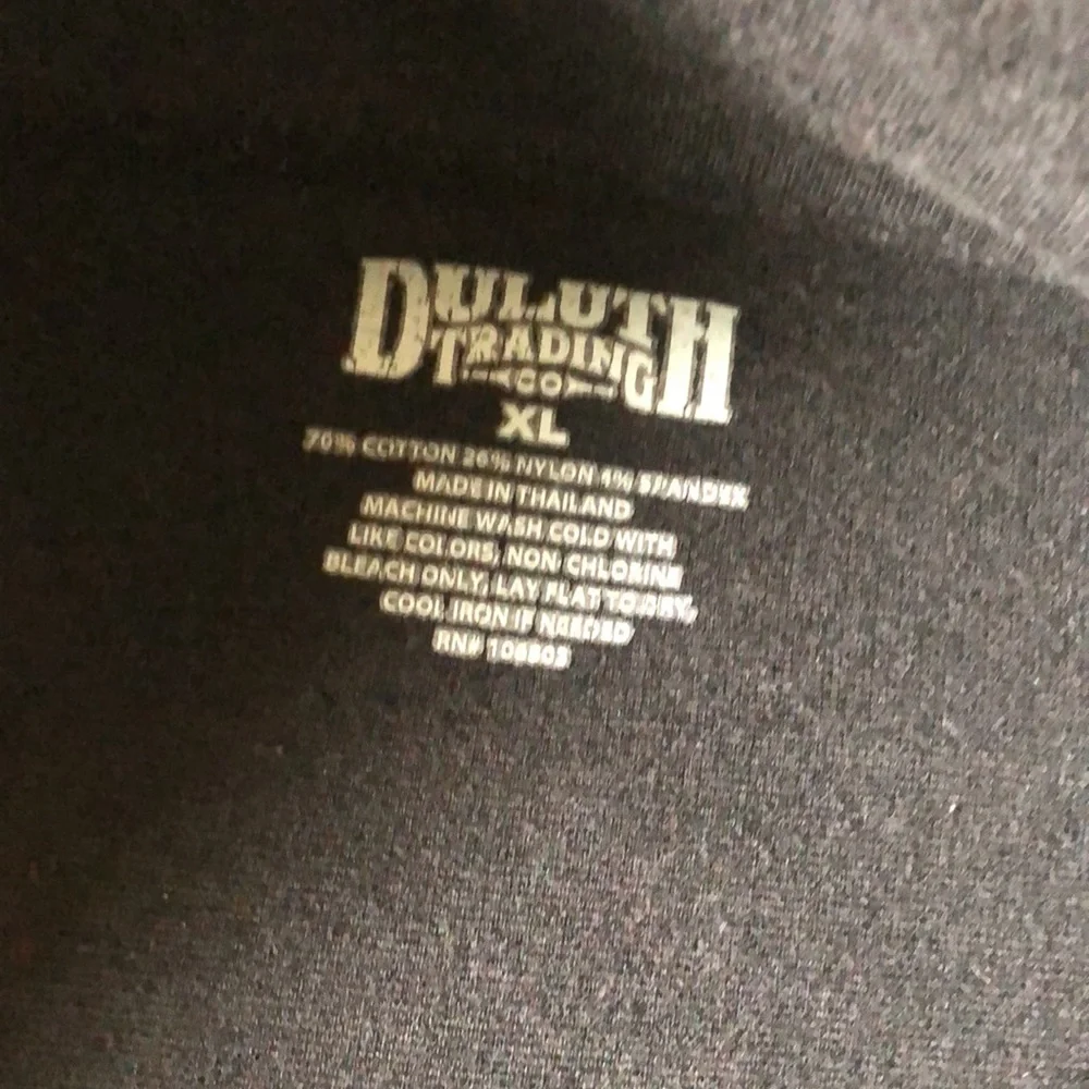 Duluth Trading Co heavy Black Knit Button Up Jacket - Picture 3 of 3